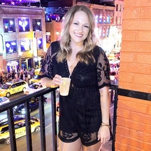 Vici dolls black lace romper